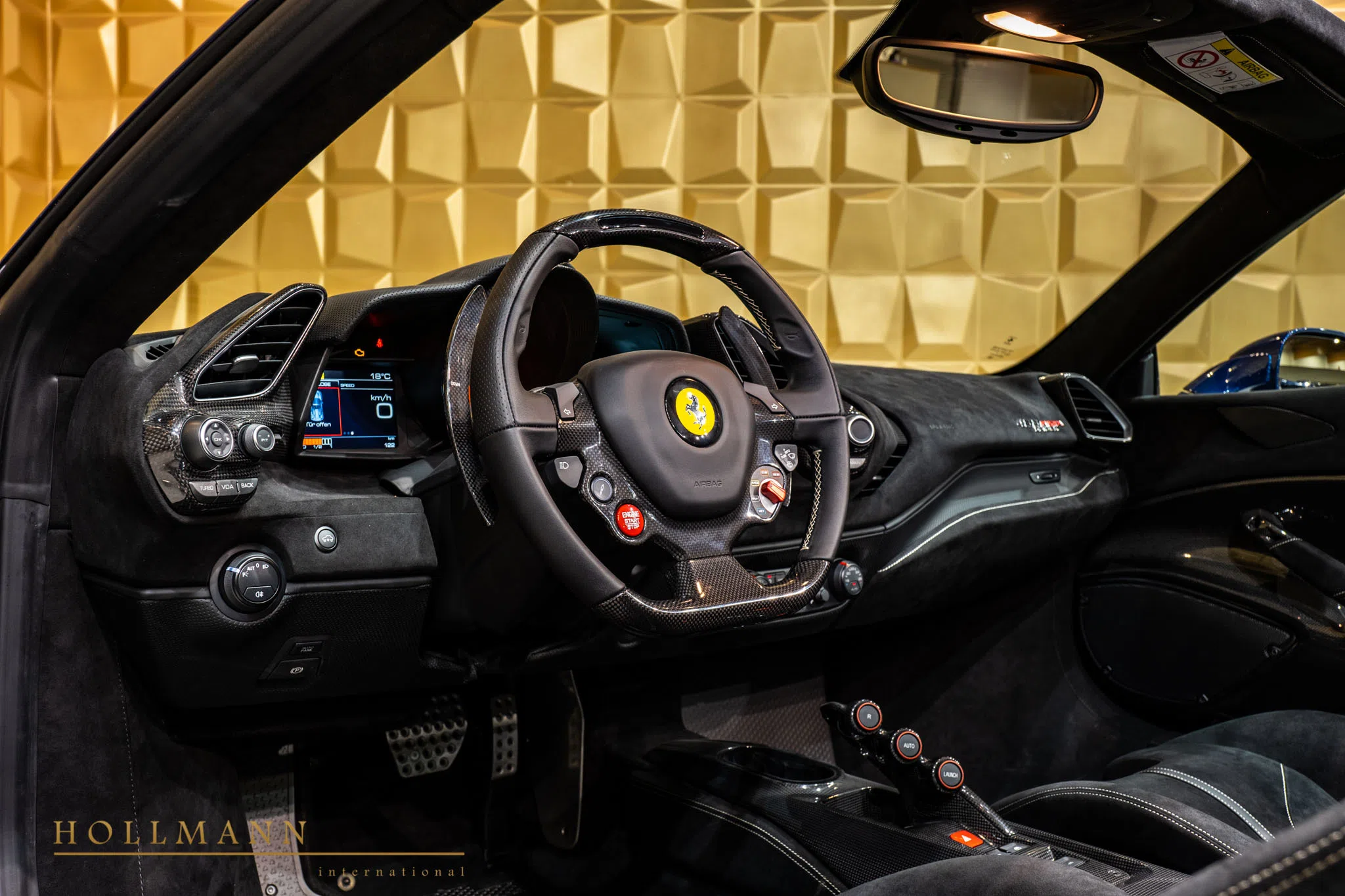 2021 Ferrari 488 Pista Spider interior, dashboard