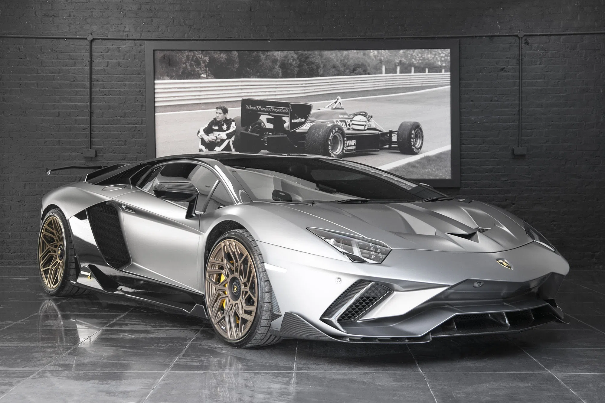 2018 Lamborghini Aventador Onyx S X for sale, front three-quarter view