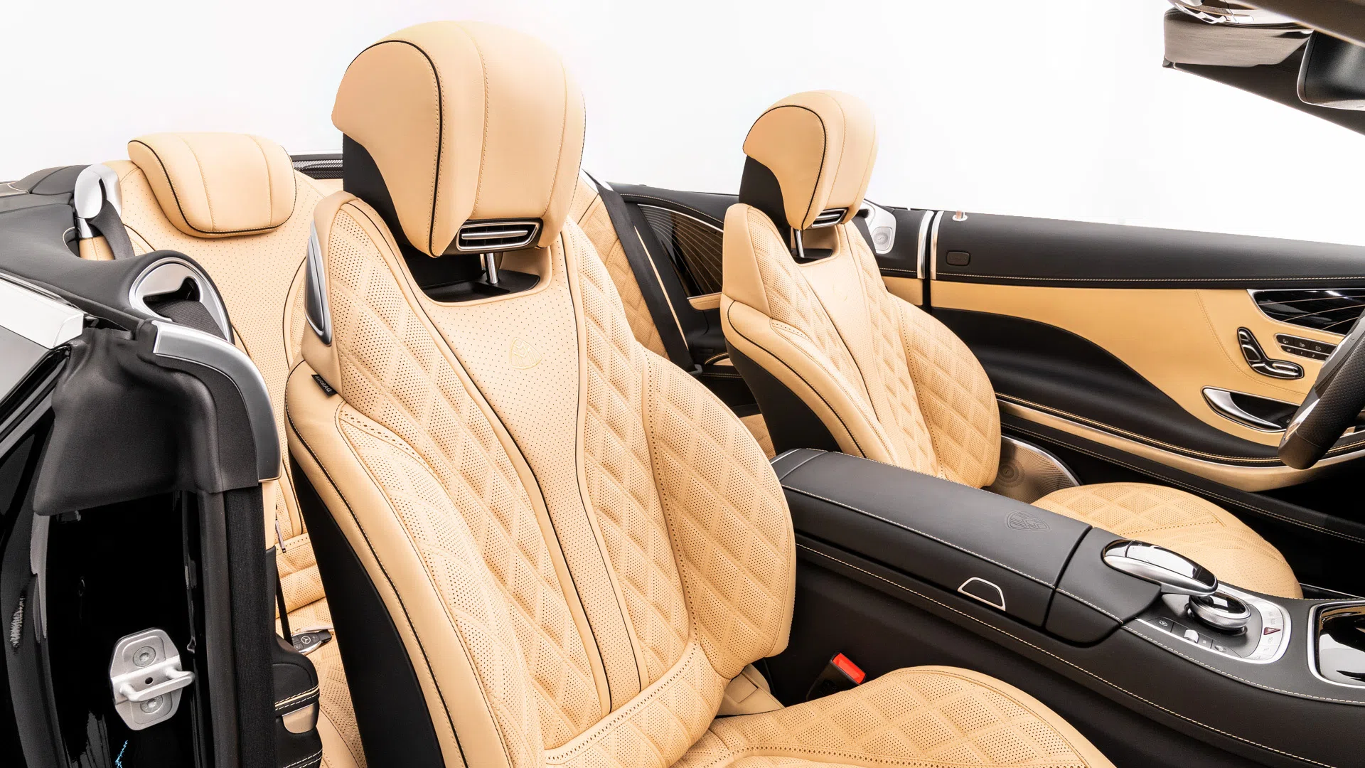 2017 Mercedes-Maybach S650 Cabriolet interior, seats, Leather Brown