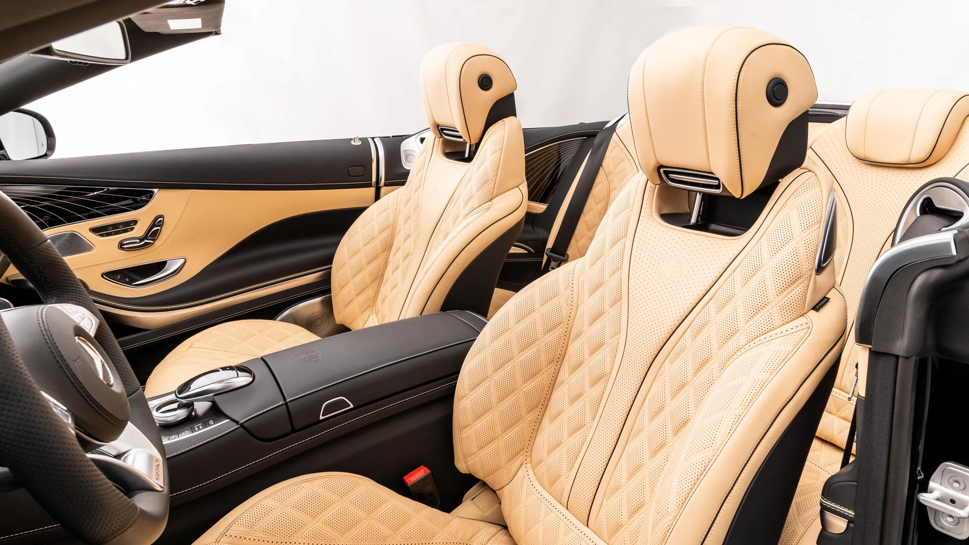 2017 Mercedes-Maybach S650 Cabriolet interior, seats, Leather Brown