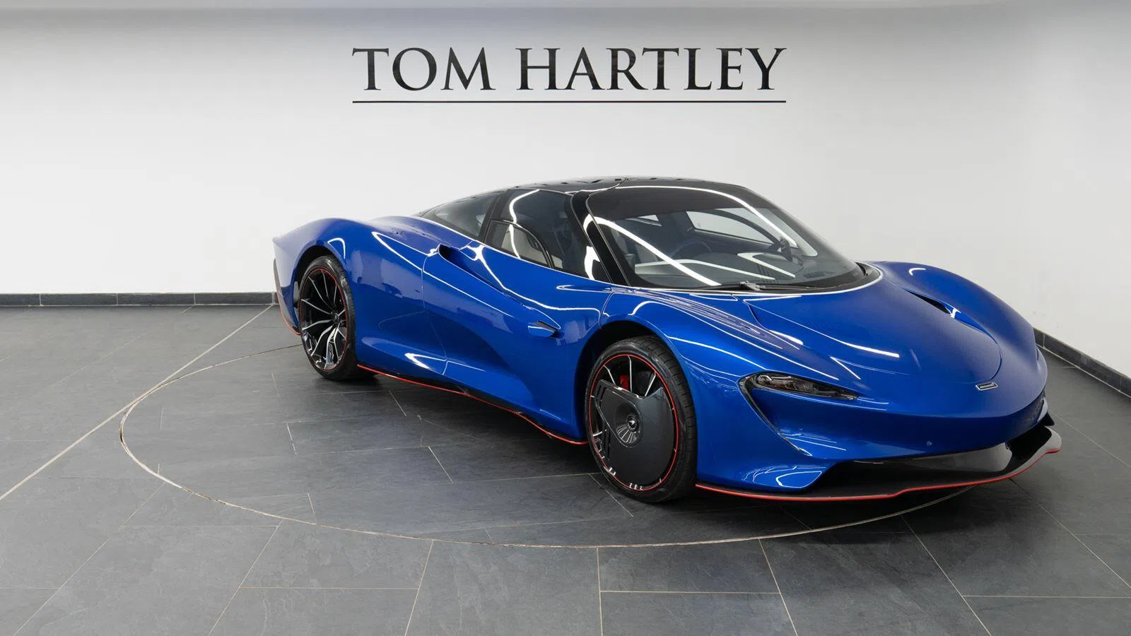 2020 McLaren Speedtail, side profile, MSO Burton Blue