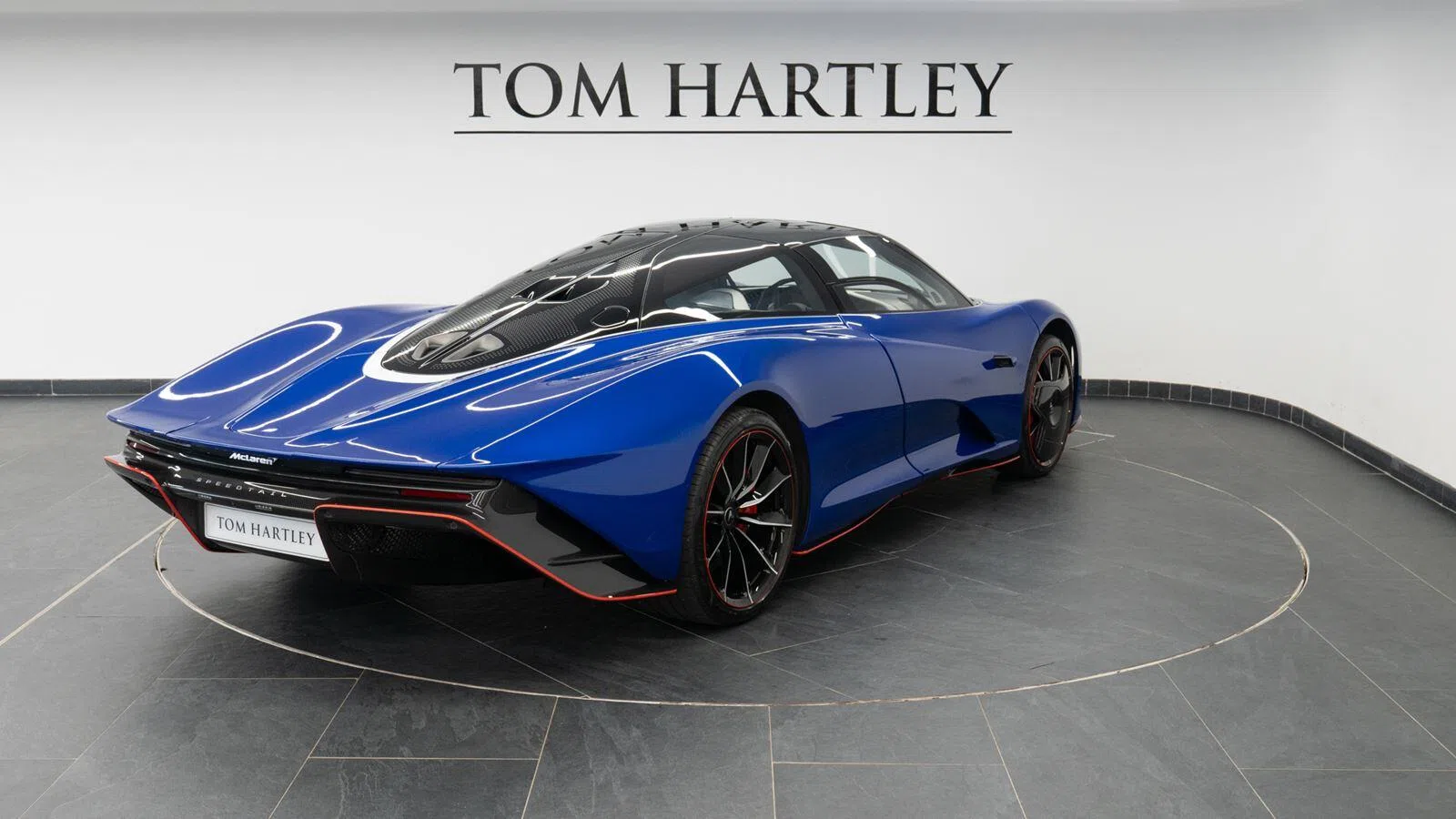 2020 McLaren Speedtail, side profile, MSO Burton Blue