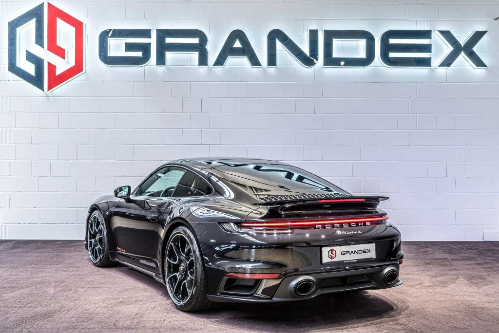 2022 Porsche 911 Turbo S for sale, exterior, tiefschwarzmetallic