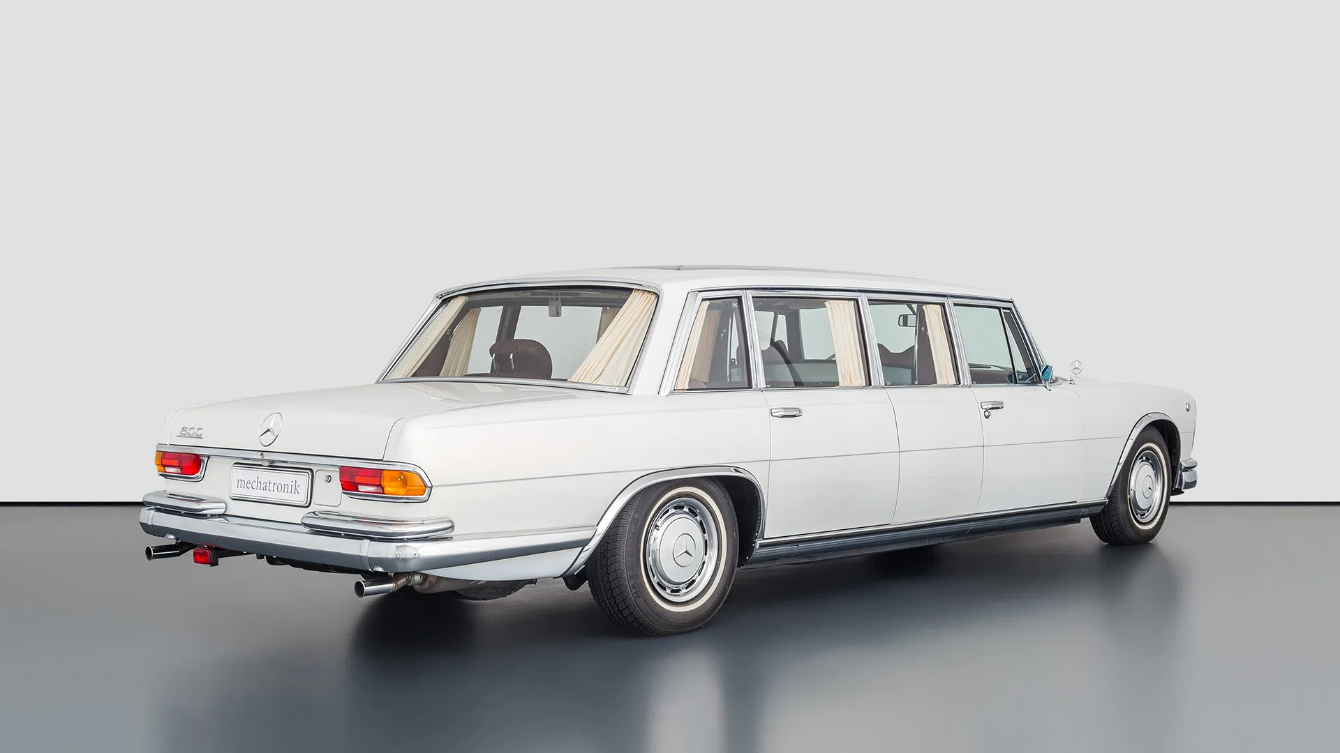 1975 Mercedes-Benz W100 600 Pullman ONE of ONE for sale, exterior, Pearly white
