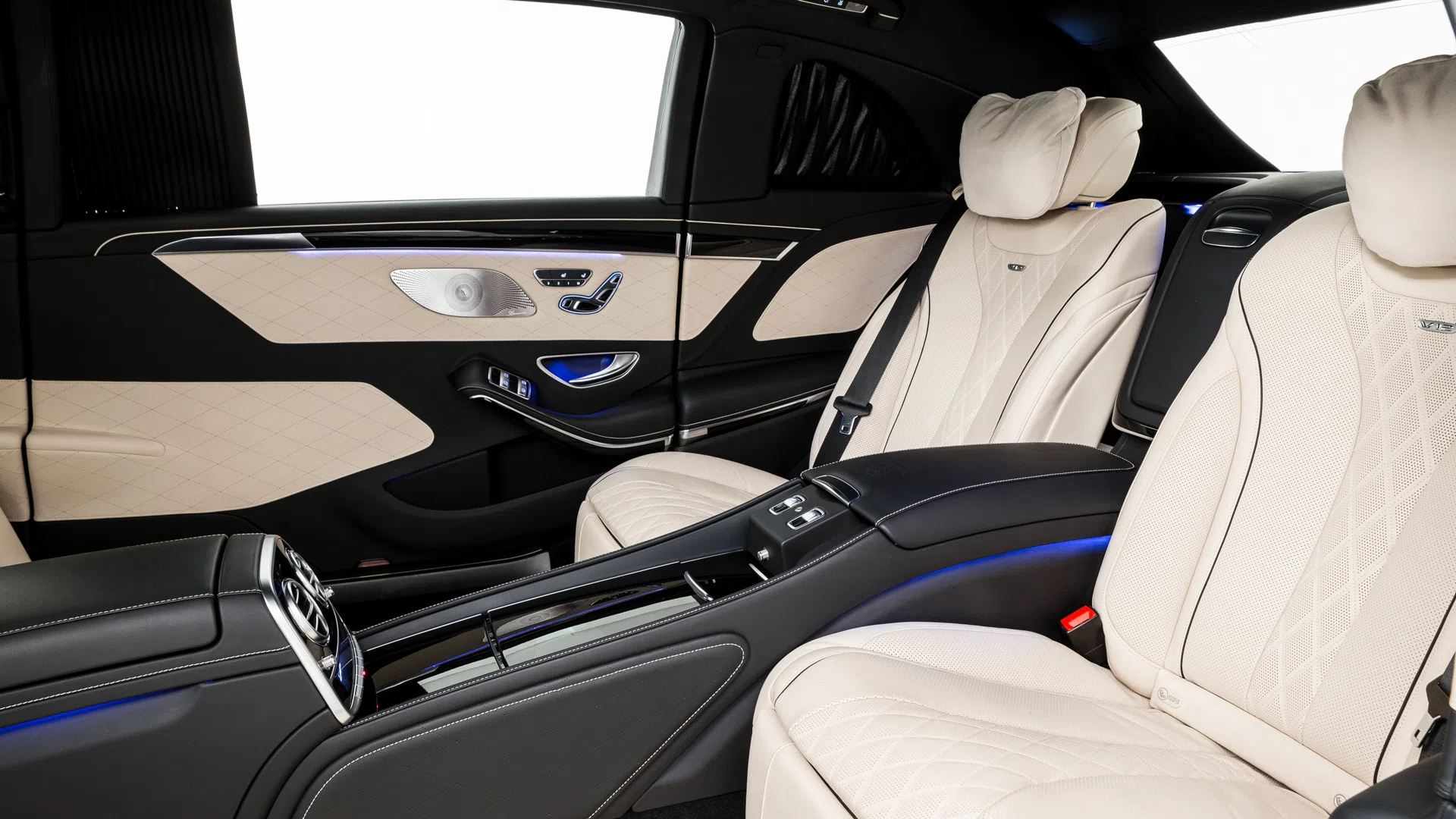 2016 Mercedes-Maybach S600 Pullman interior, seats, 515A Leather exclusive beige