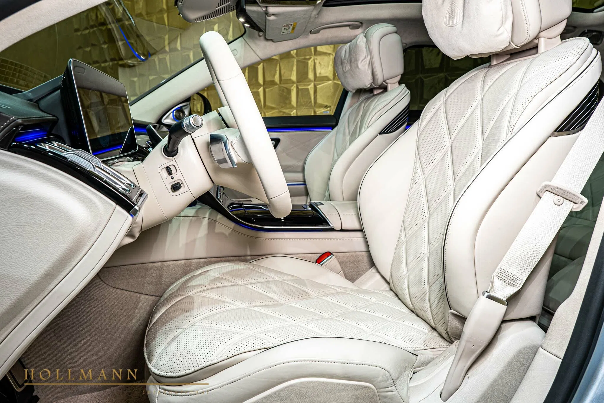 2021 Mercedes-Maybach S 680 interior, seats, Leather Exclusive Beige
