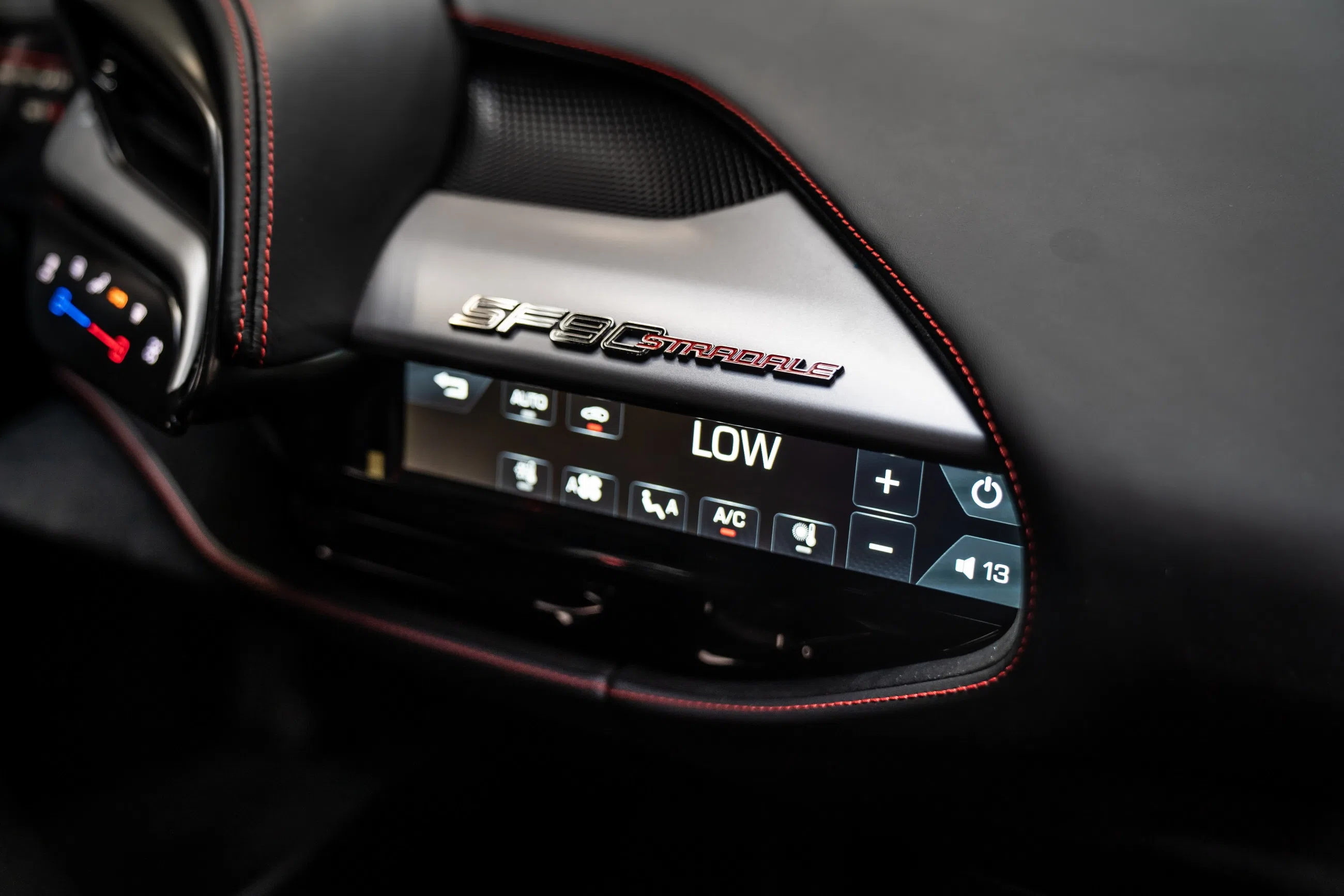 2021 Ferrari SF90 Stradale Spider interior, center console, Other, Full leather