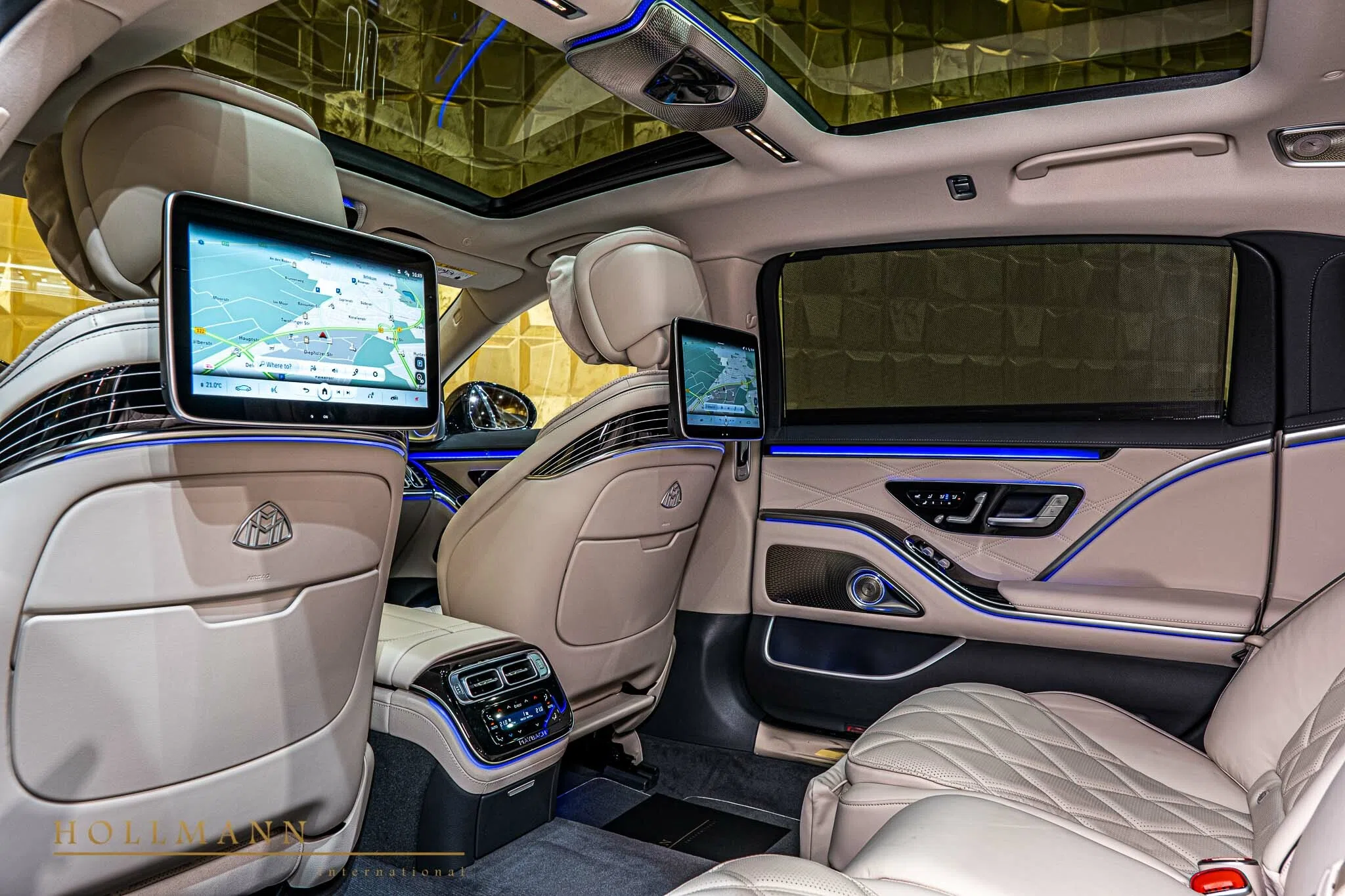 2022 Mercedes-Maybach S 580 interior, seats, Leather Beige