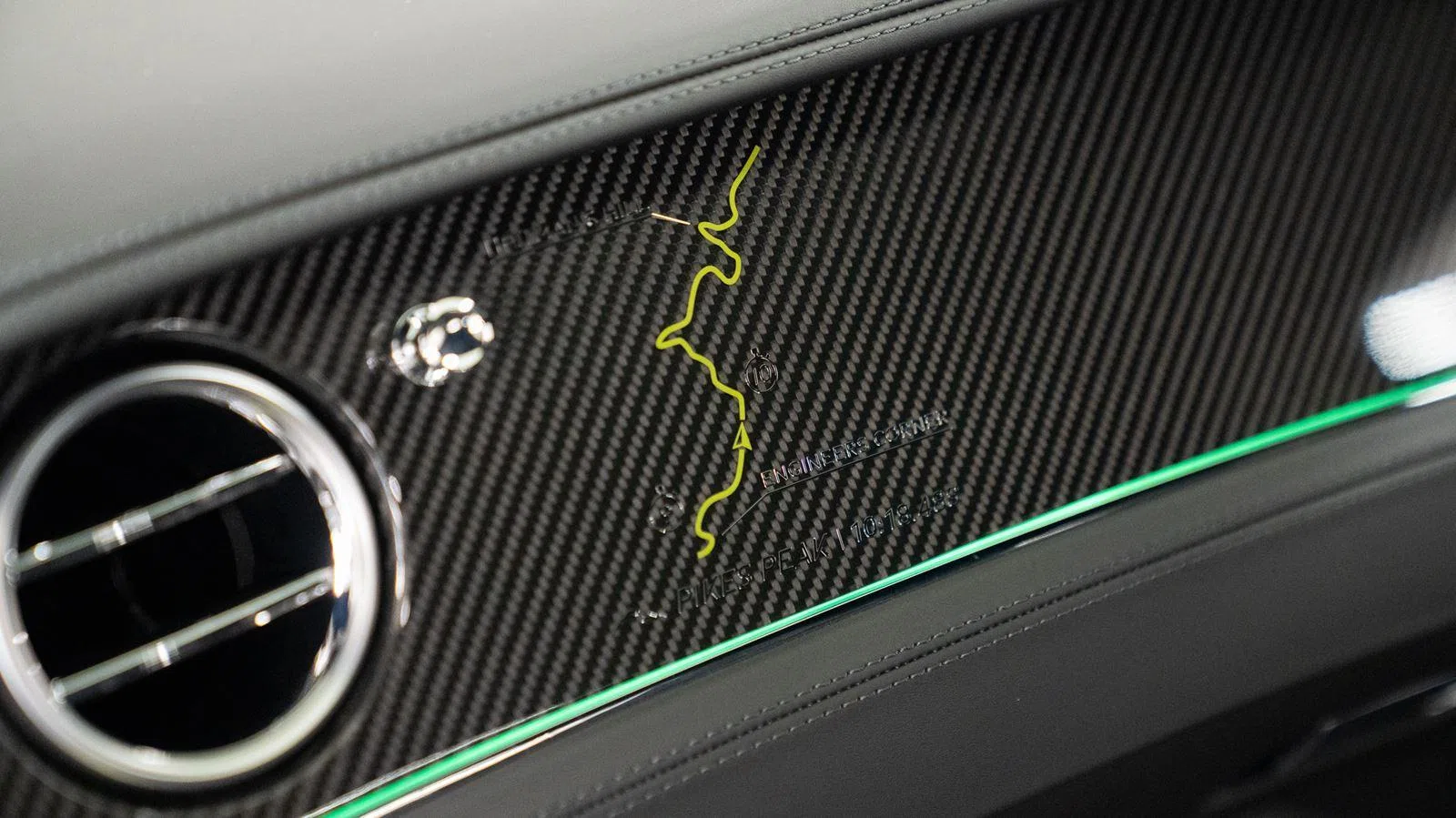 2020 Bentley CONTINENTAL GT W12 Limited Edition Pikes Peak interior, center console, Beluga Leather