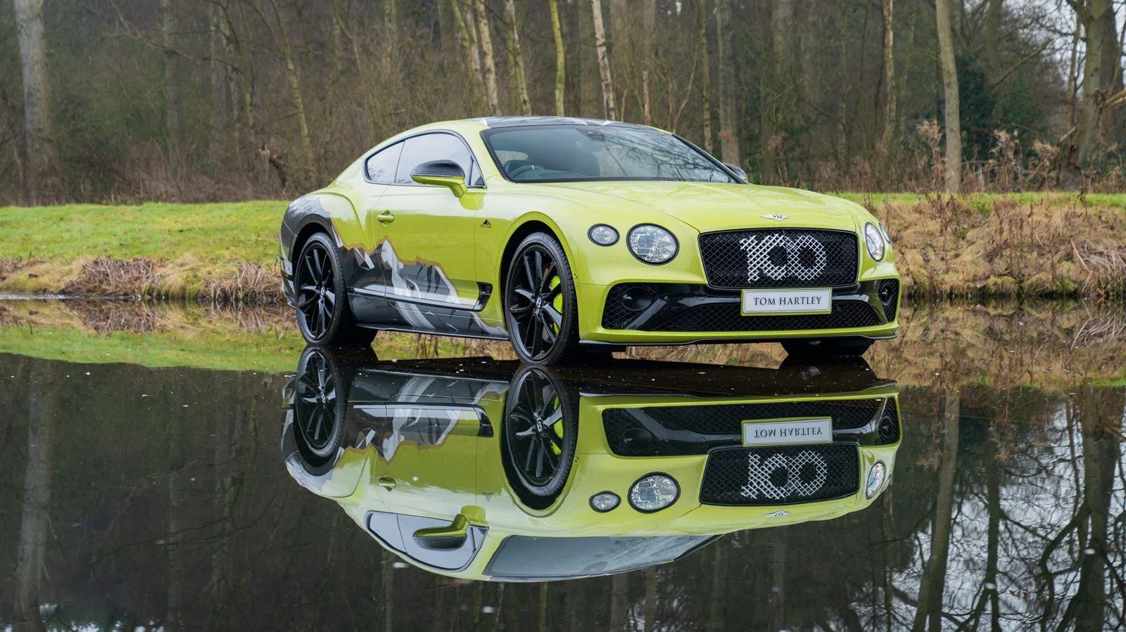 2020 Bentley CONTINENTAL GT W12 Limited Edition Pikes Peak for sale, exterior, Radium Green & Black