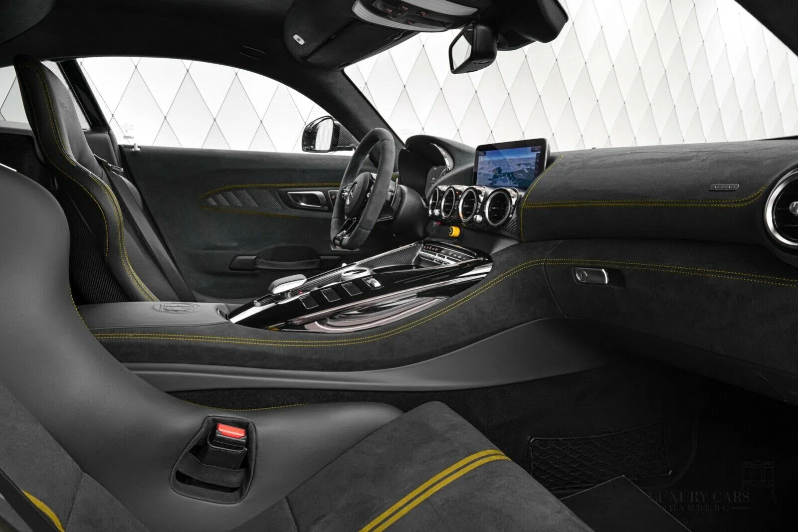 2021 Mercedes-Benz AMG GT BLACK SERIES interior, dashboard, Black Leather