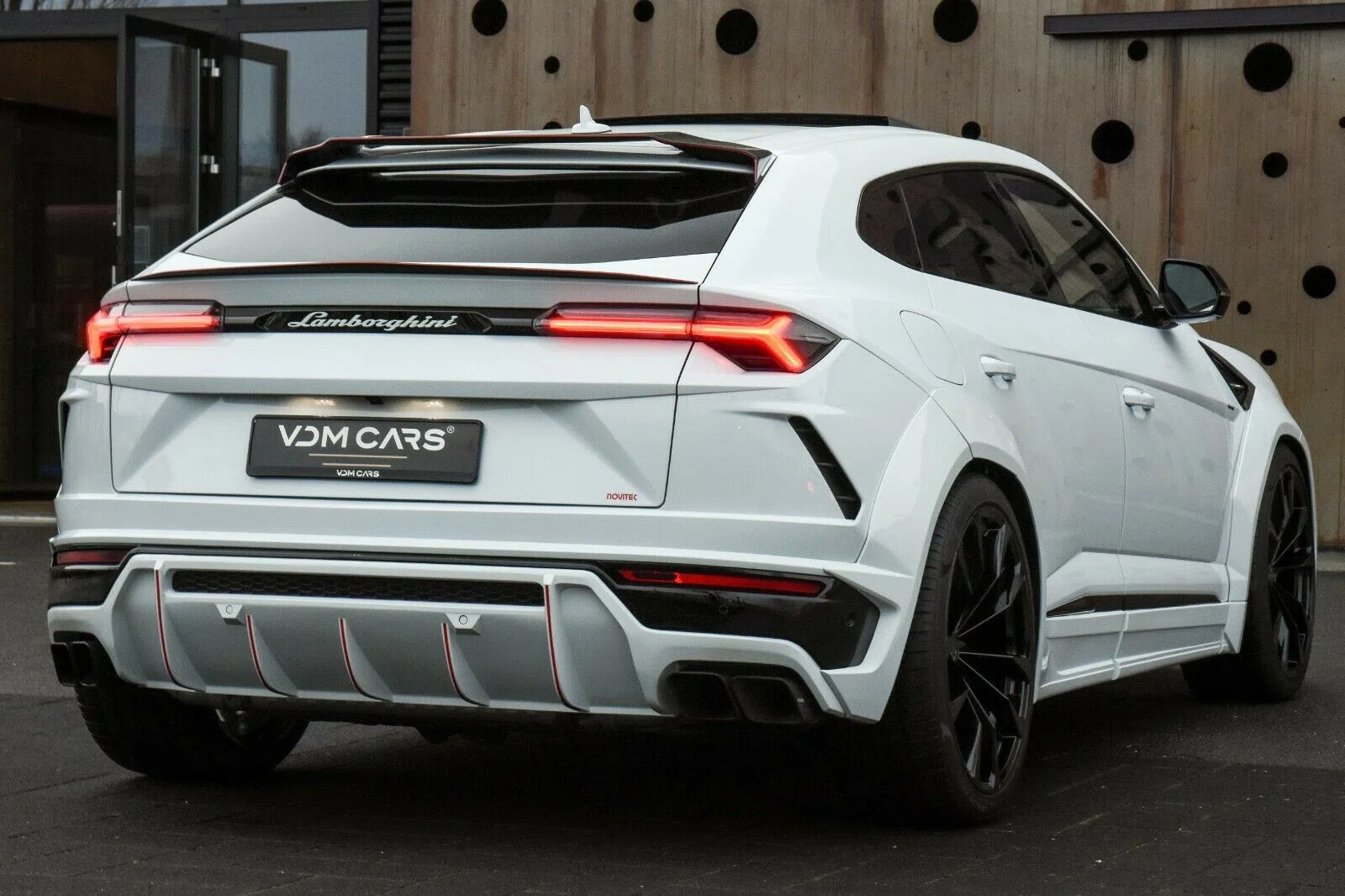 2018 Lamborghini Urus NOVITEC, rear three-quarter view, White