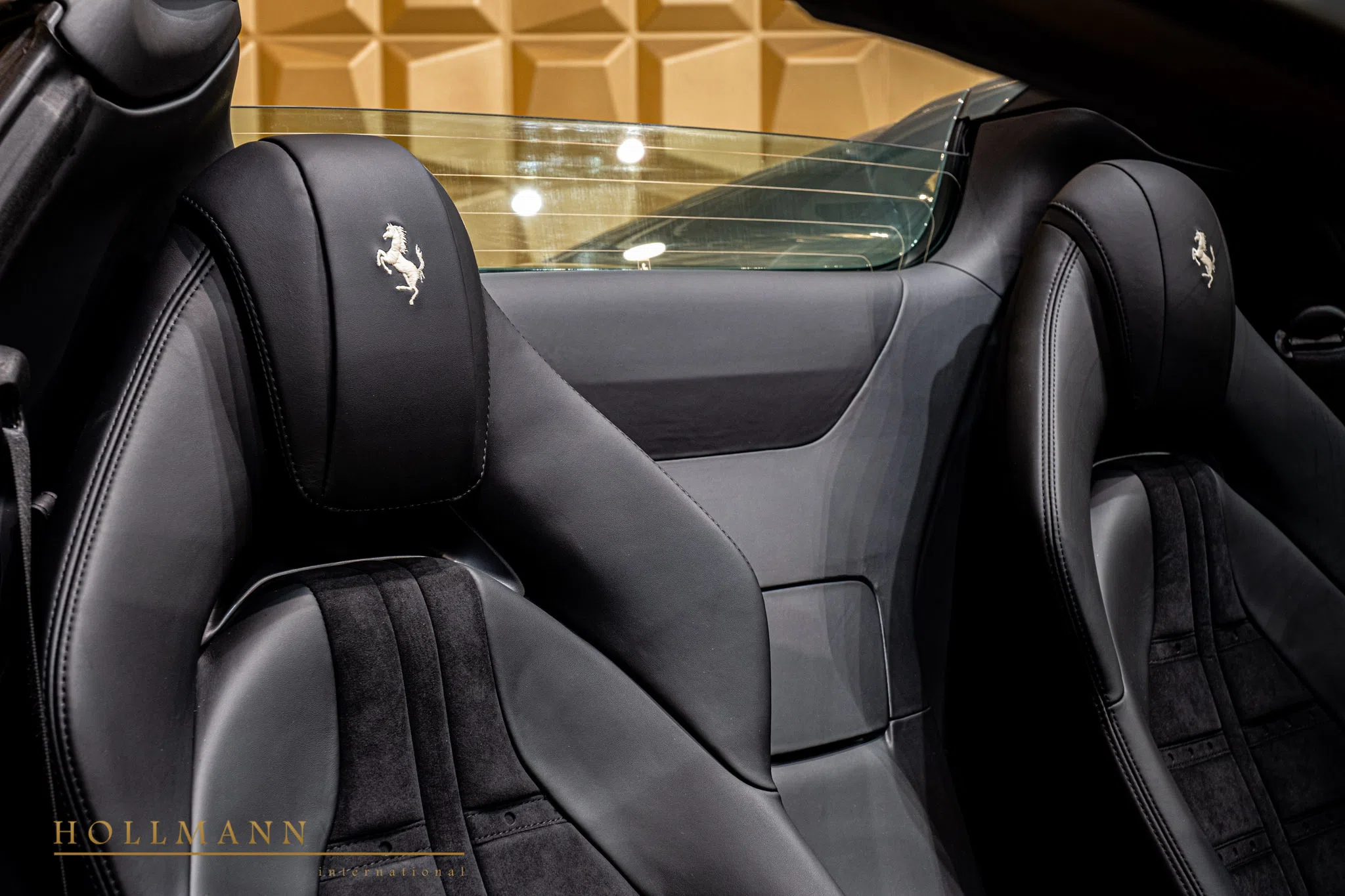 FERRARI 812 GTS interior, seats, Nero Black Alcantara, Full leather