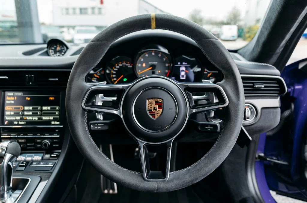 2016 Porsche 911 991 GT3 RS interior, Black Alcantara