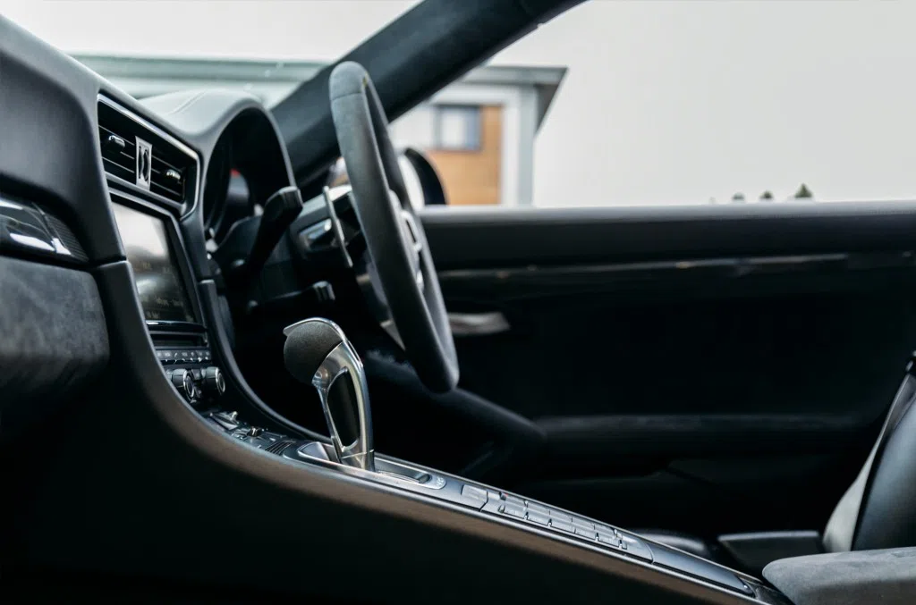 2016 Porsche 911 991 GT3 RS interior, Black Alcantara