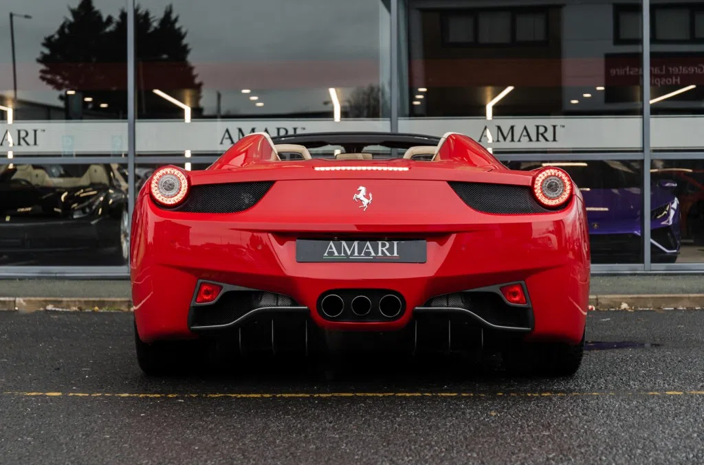2012 Ferrari 458 Spider for sale, exterior, Rosso Corsa