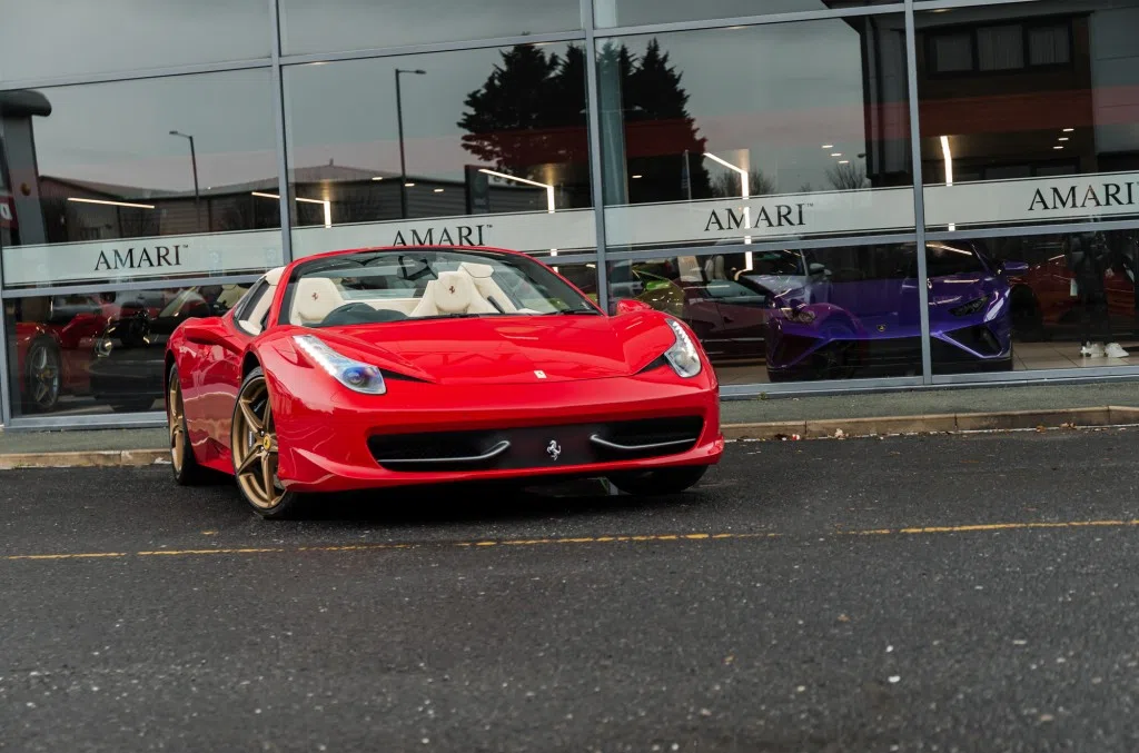 2012 Ferrari 458 Spider for sale, exterior, Rosso Corsa