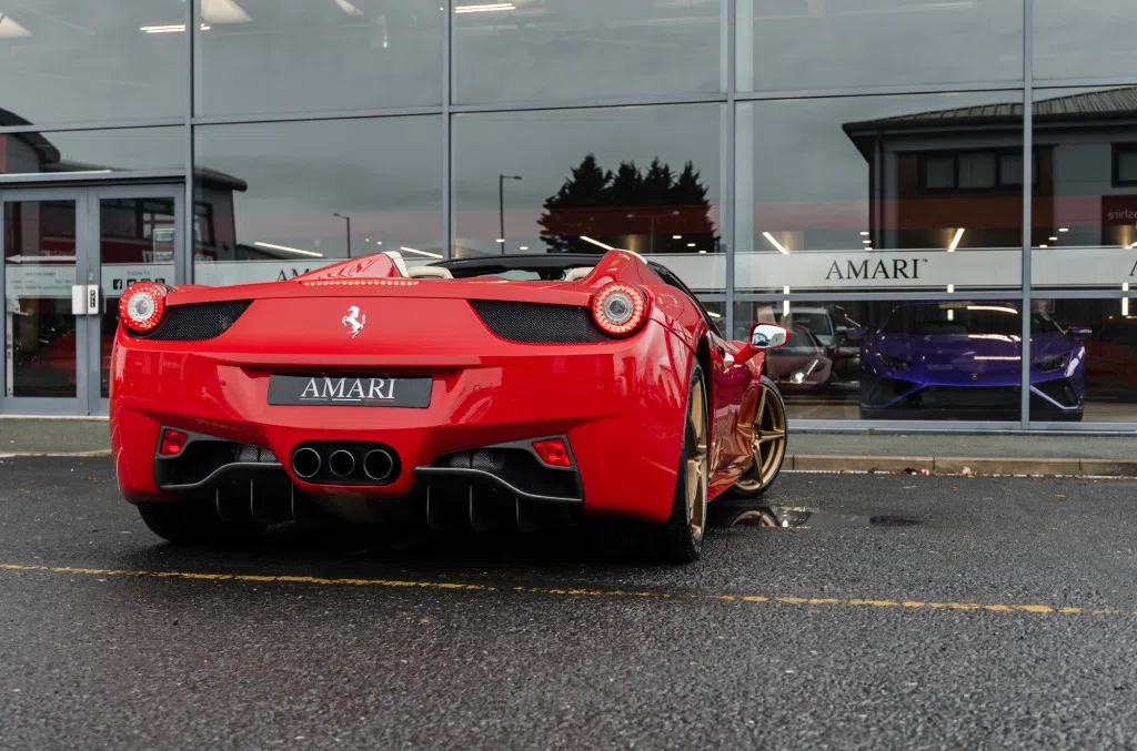 2012 Ferrari 458 Spider for sale, exterior, Rosso Corsa