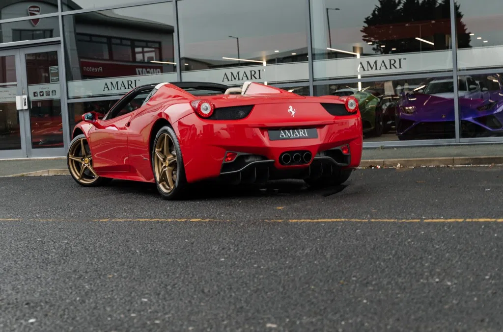 2012 Ferrari 458 Spider for sale, exterior, Rosso Corsa