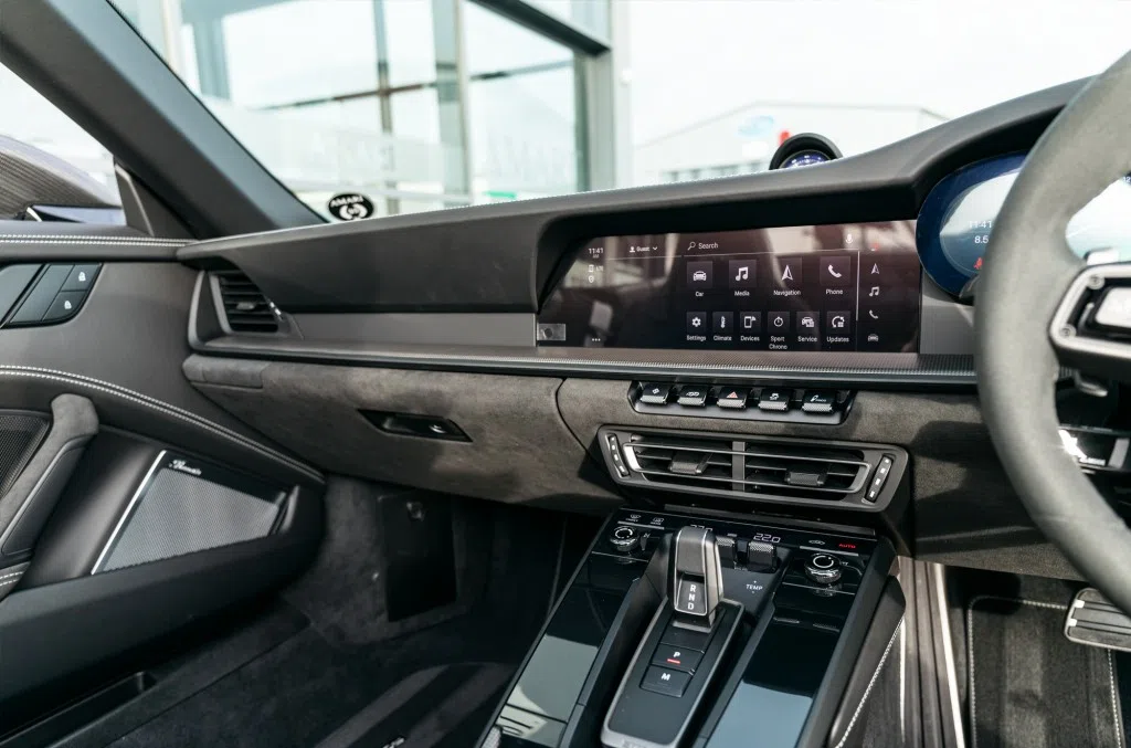 2021 Porsche 911 Carrera 4 GTS interior, Leather and Alcantara