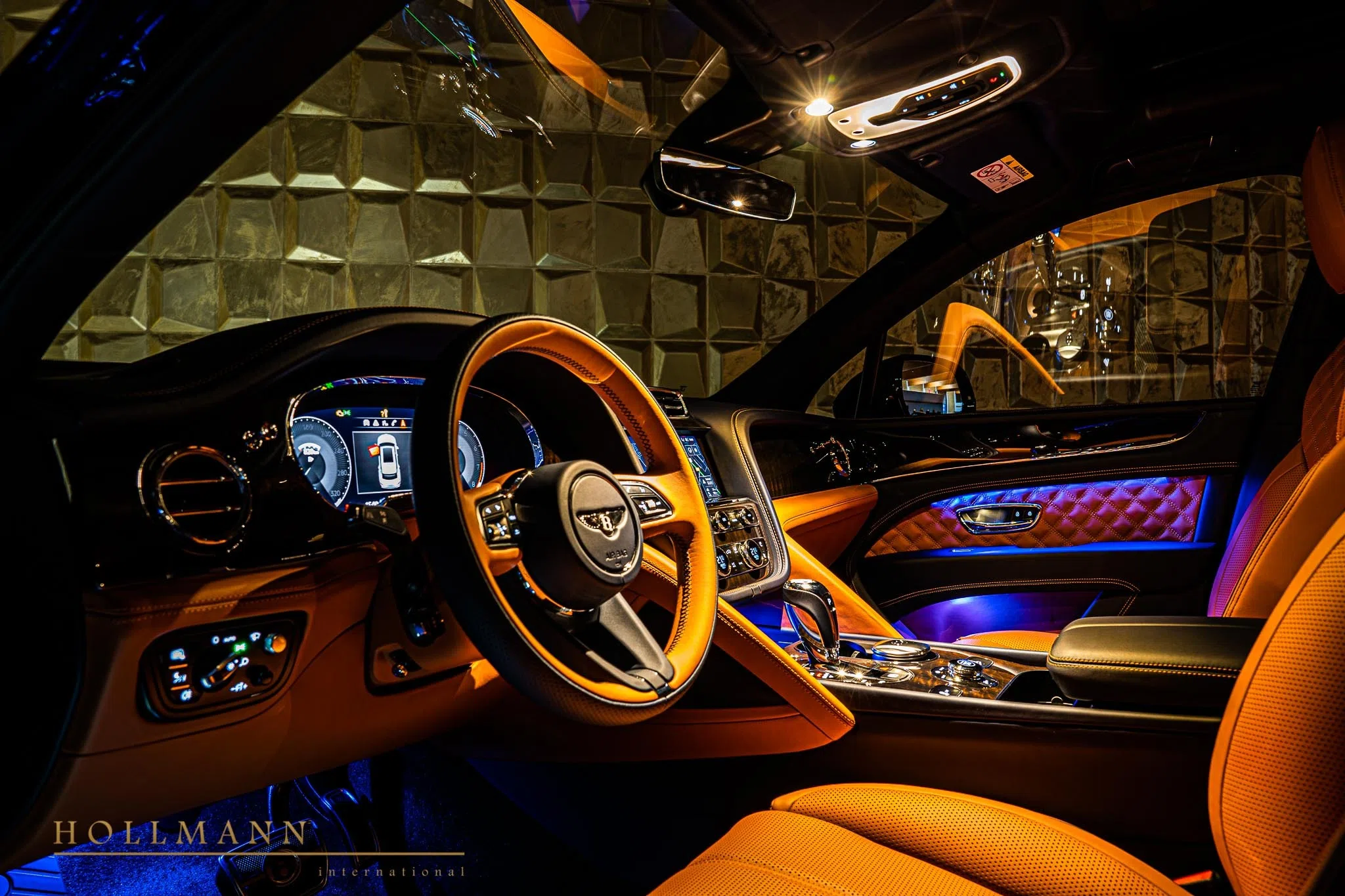 2021 Bentley Bentayga S interior, dashboard, Newmarket Tan