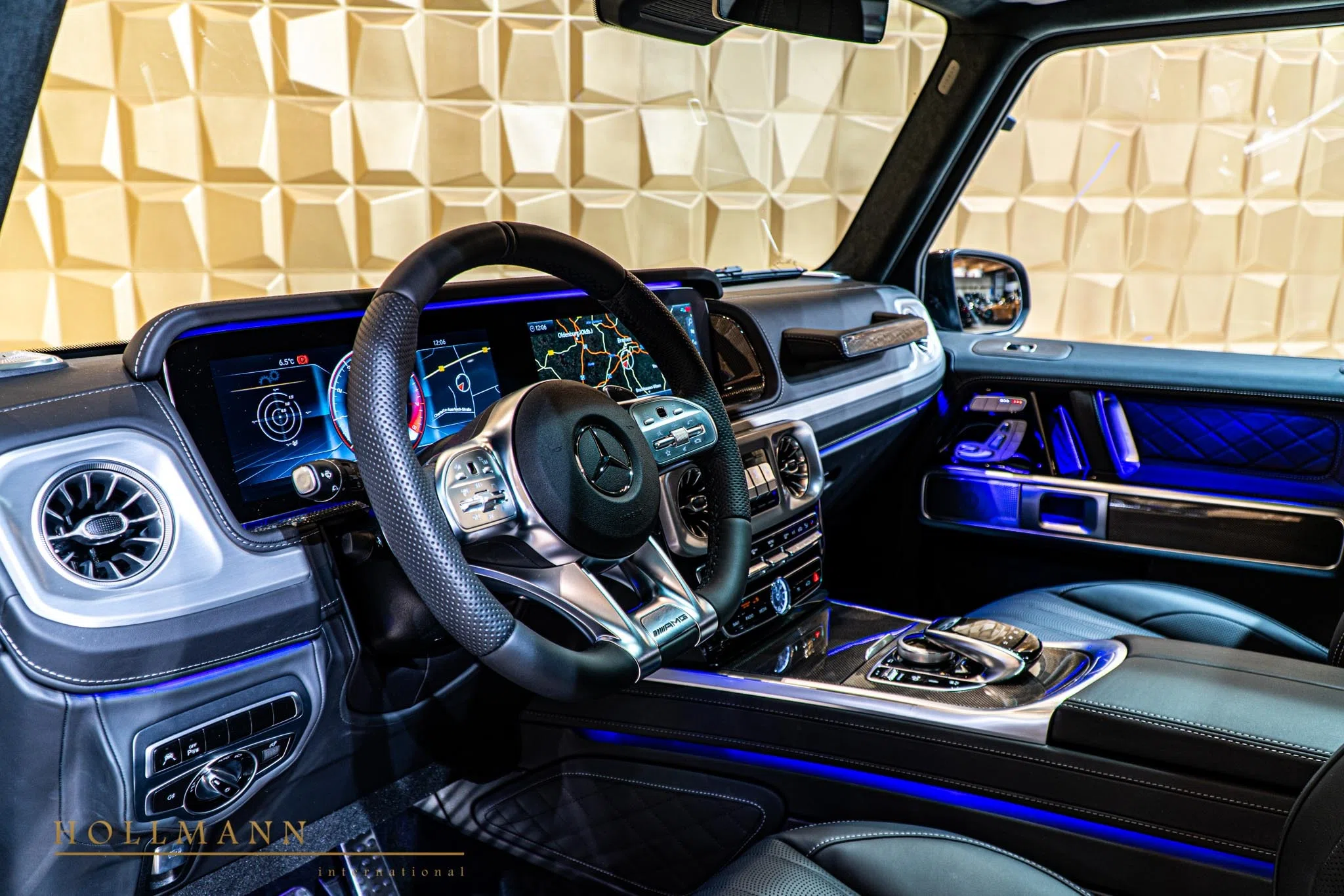 2022 Mercedes-Benz G 63 AMG interior, dashboard, Black Leather