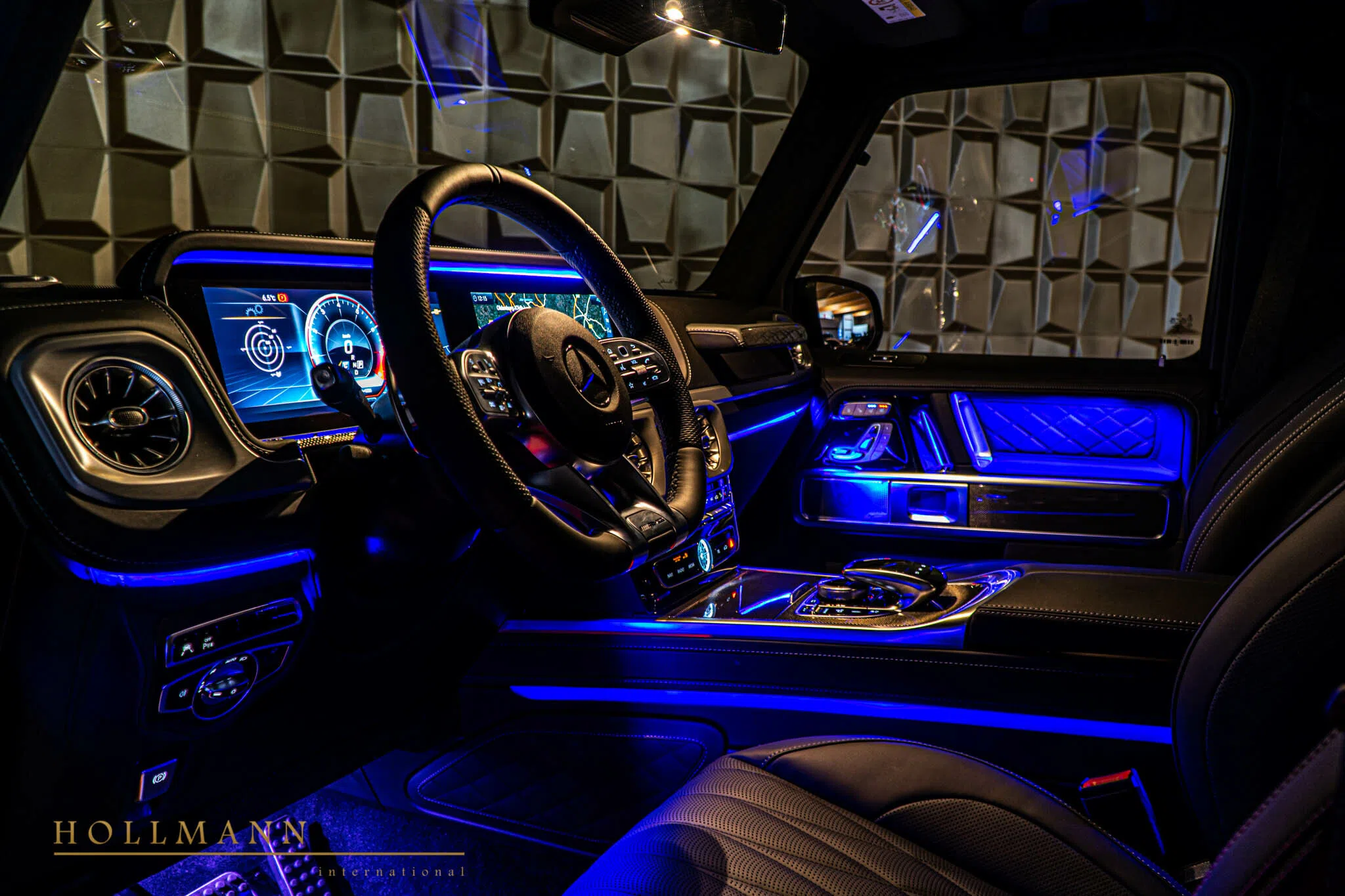 2022 Mercedes-Benz G 63 AMG interior, dashboard, Black Leather