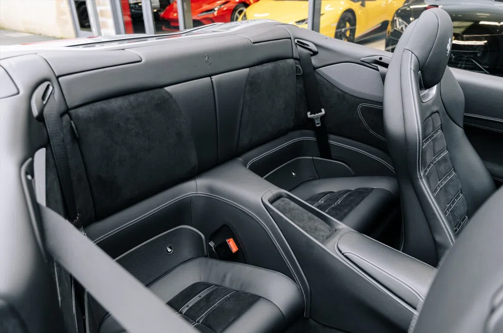 2019 Ferrari Portofino Convertible interior, seats, Nero Hide