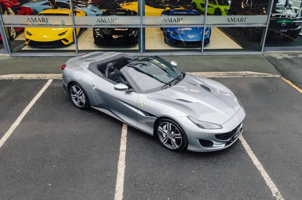 2019 Ferrari Portofino Convertible for sale, exterior, Grigio Titanio Metallic