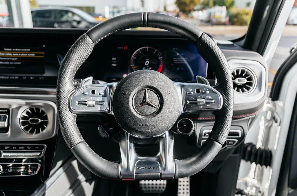 2021 Mercedes-Benz G 63 AMG interior, steering wheel