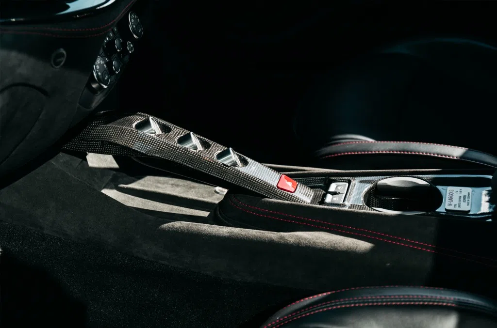2013 Ferrari F12 Berlinetta Novitec N-LARGO interior, center console, Nero Hide