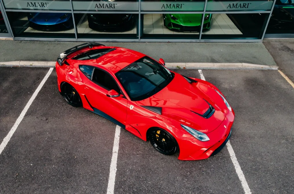 2013 Ferrari F12 Berlinetta Novitec N-LARGO for sale, exterior, Rosso Scuderia