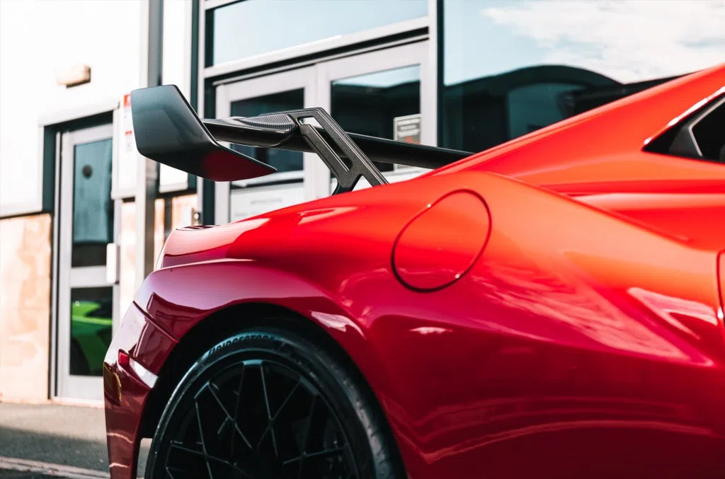 2021 Lamborghini Huracan STO for sale, exterior, Rosso Bia