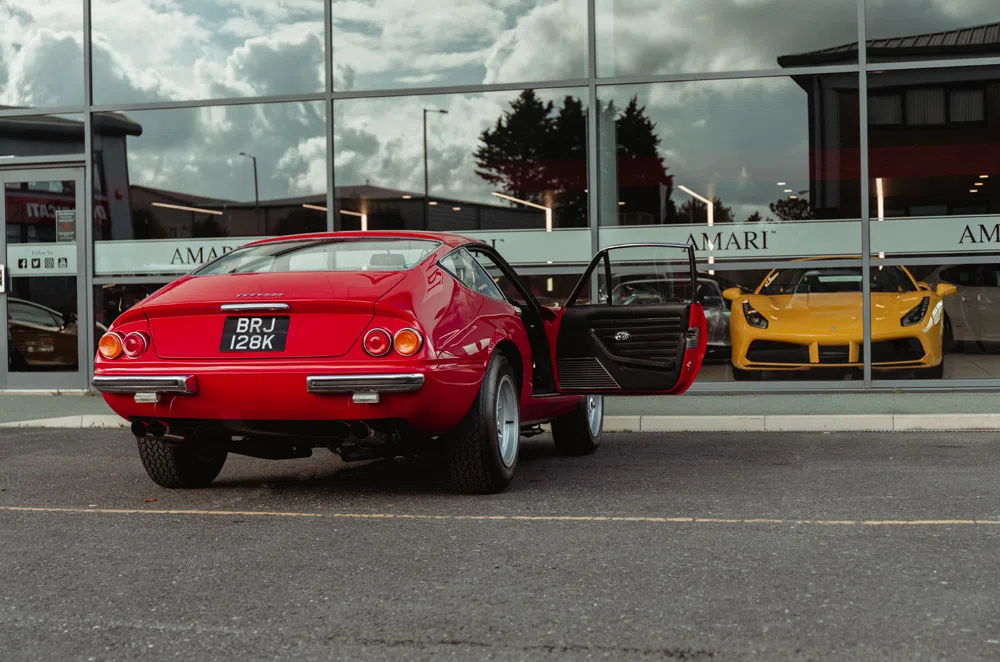 1972 Ferrari 365 GTB/4 Daytona for sale, exterior, Rosso Chiaro