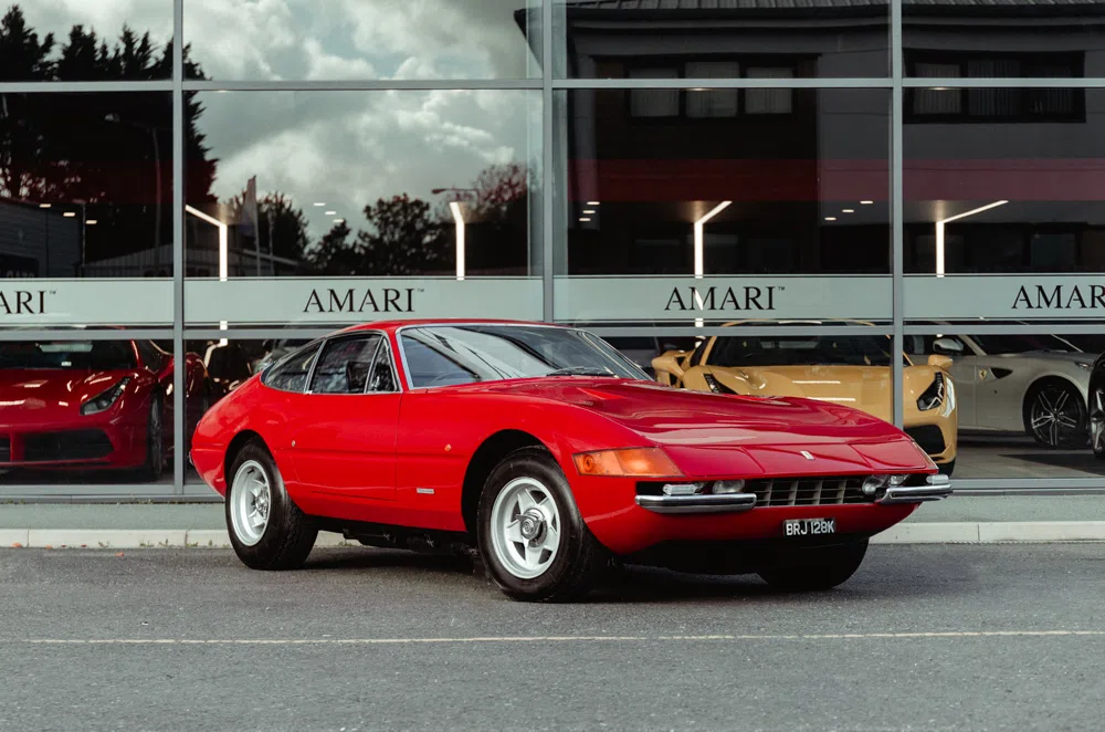 1972 Ferrari 365 GTB/4 Daytona for sale, exterior, Rosso Chiaro