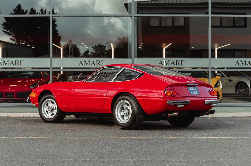 1972 Ferrari 365 GTB/4 Daytona for sale, exterior, Rosso Chiaro