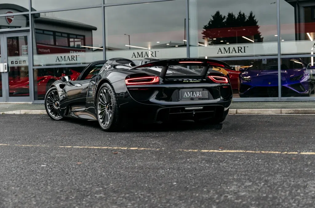 2015 Porsche 918 Spyder for sale, exterior, Jet Black Metallic
