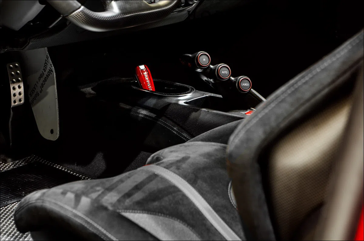 2018 Ferrari 488 Pista interior, center console