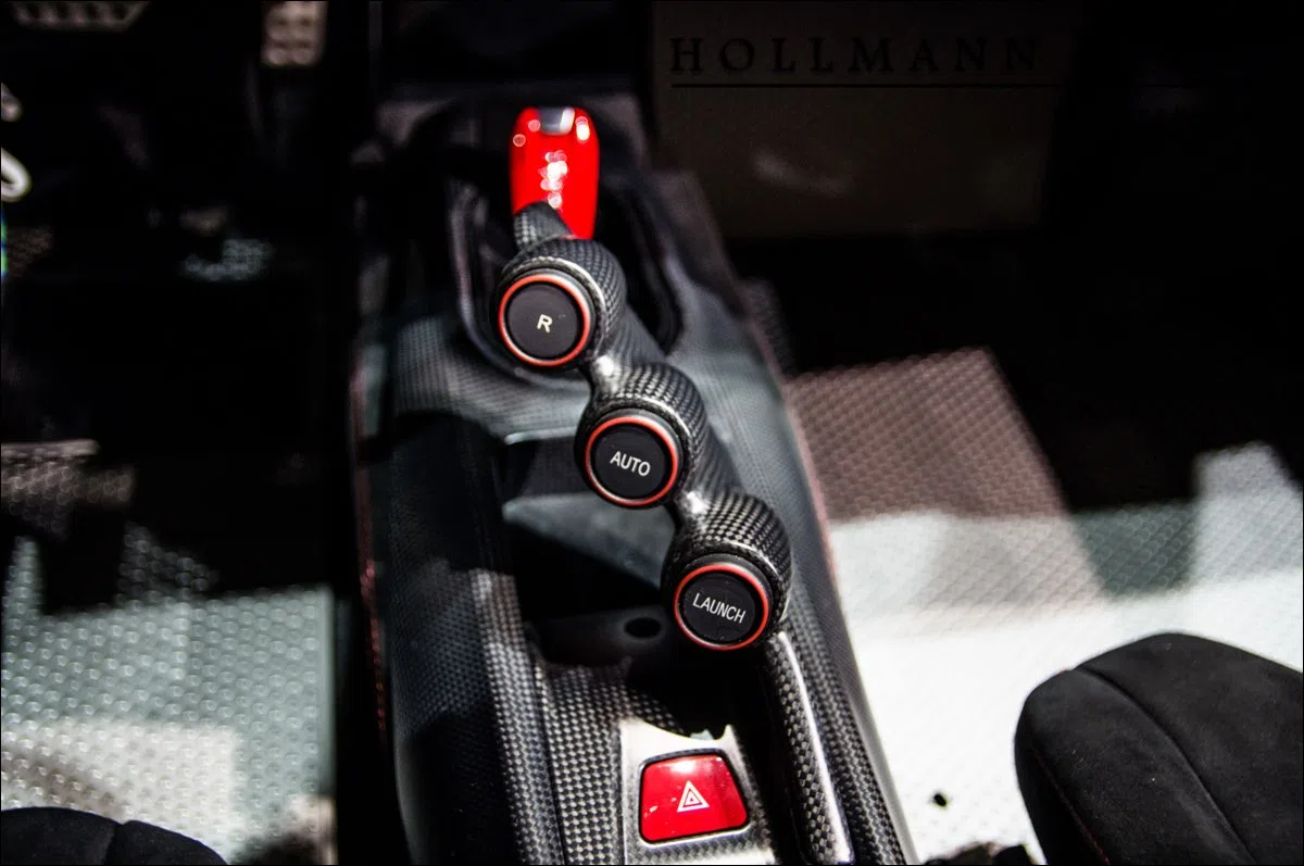 2018 Ferrari 488 Pista interior, center console