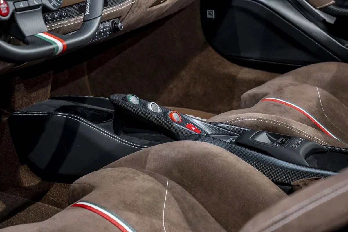 2021 Ferrari F8 Spider interior, IROKO