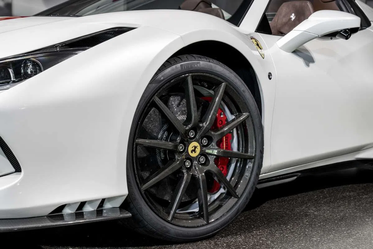 2021 Ferrari F8 Spider for sale, exterior, Bianco Italia - Extracampionario