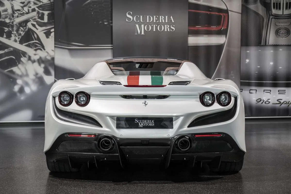 2021 Ferrari F8 Spider for sale, exterior, Bianco Italia - Extracampionario