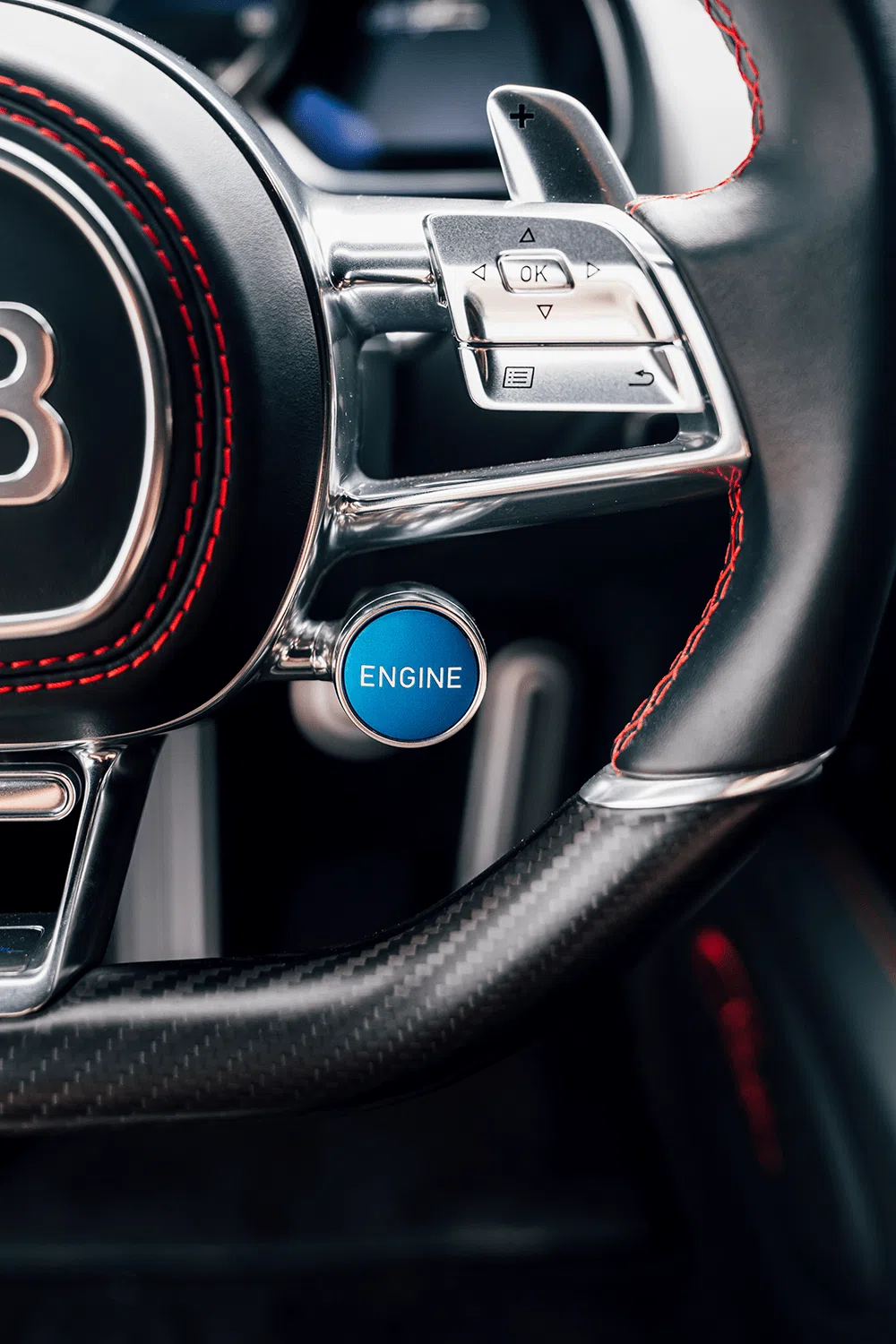 2016 Bugatti Chiron interior, center console