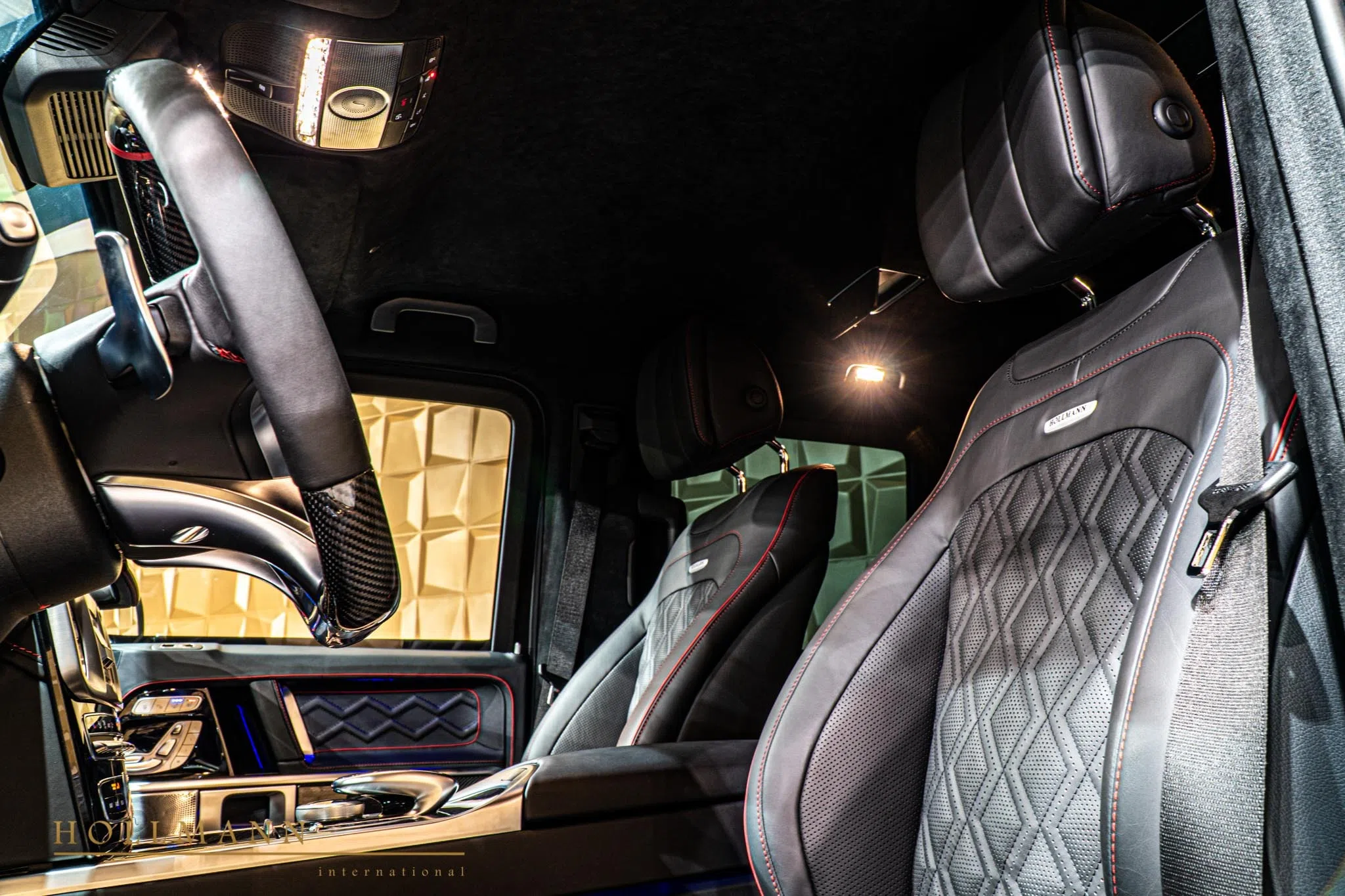 2021 Mercedes-Benz G 63 AMG ARMOURED interior, seats, Customized Leather Black