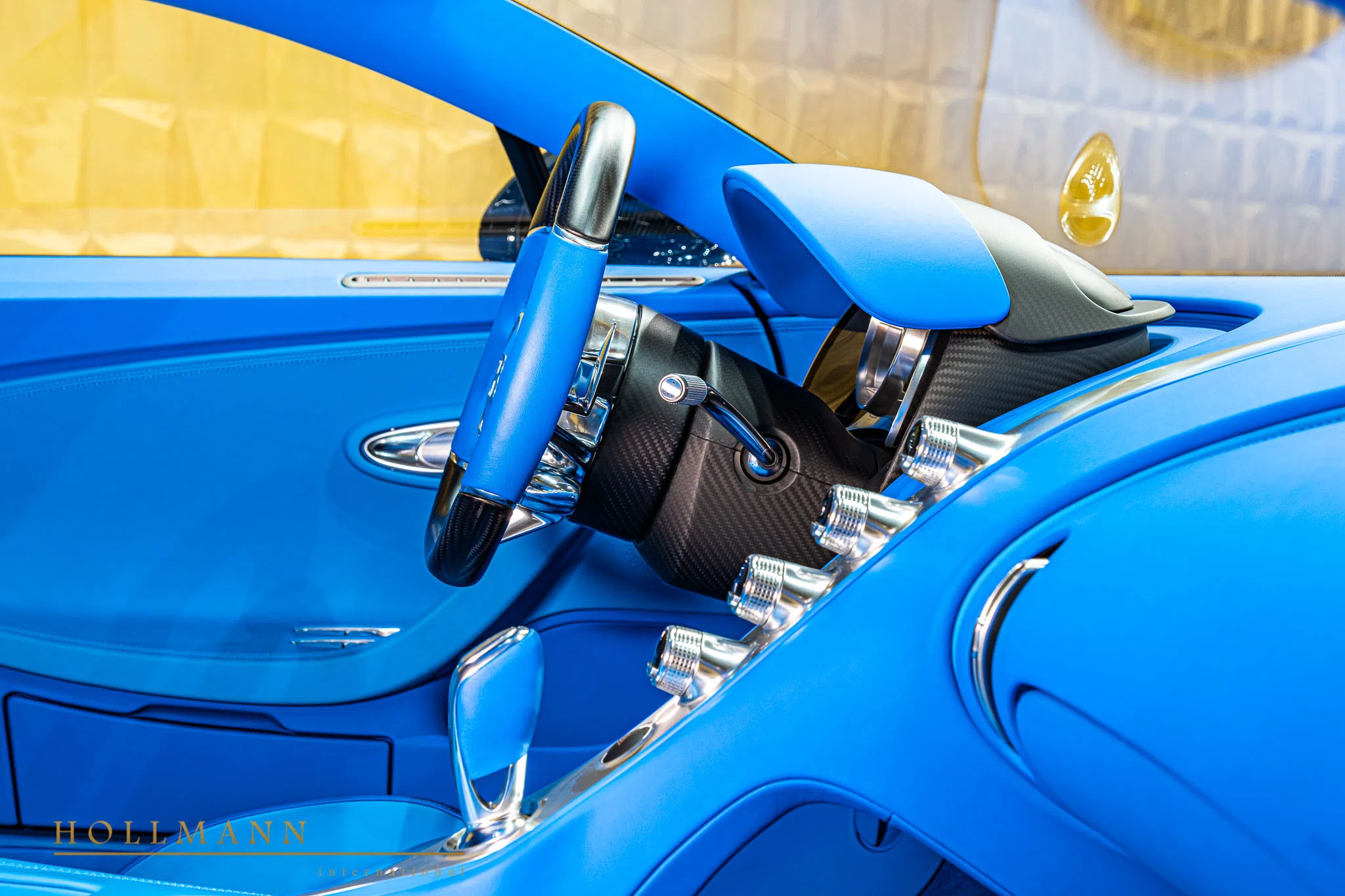 2019 BUGATTI CHIRON Sport 110 ans interior, French Racing Blue
