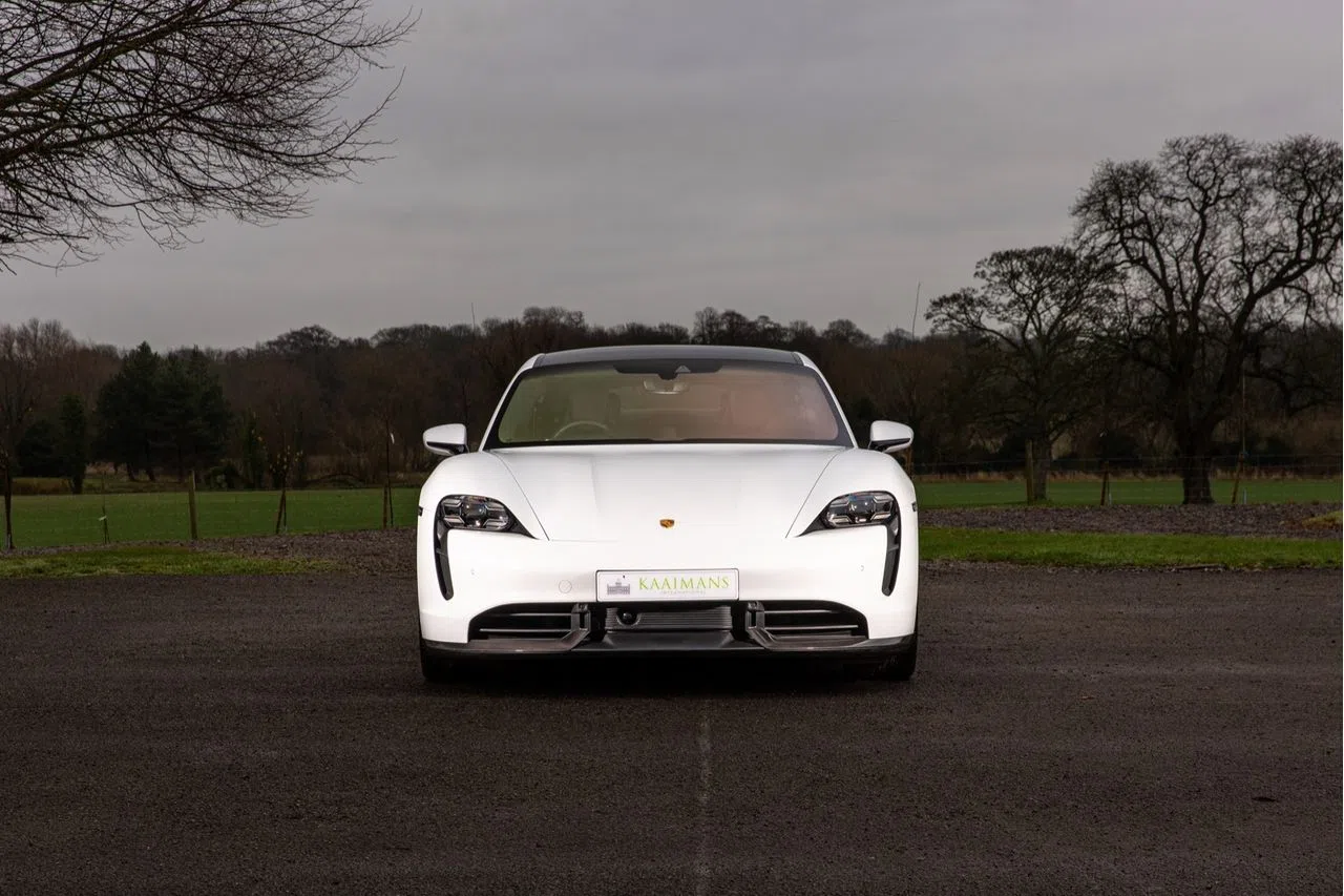 2021 Porsche Taycan Turbo S for sale, exterior, White