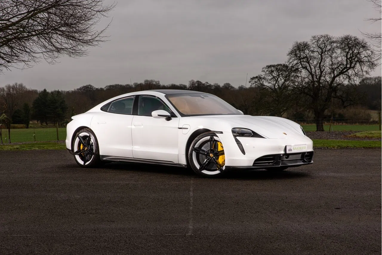 2021 Porsche Taycan Turbo S for sale, exterior, White