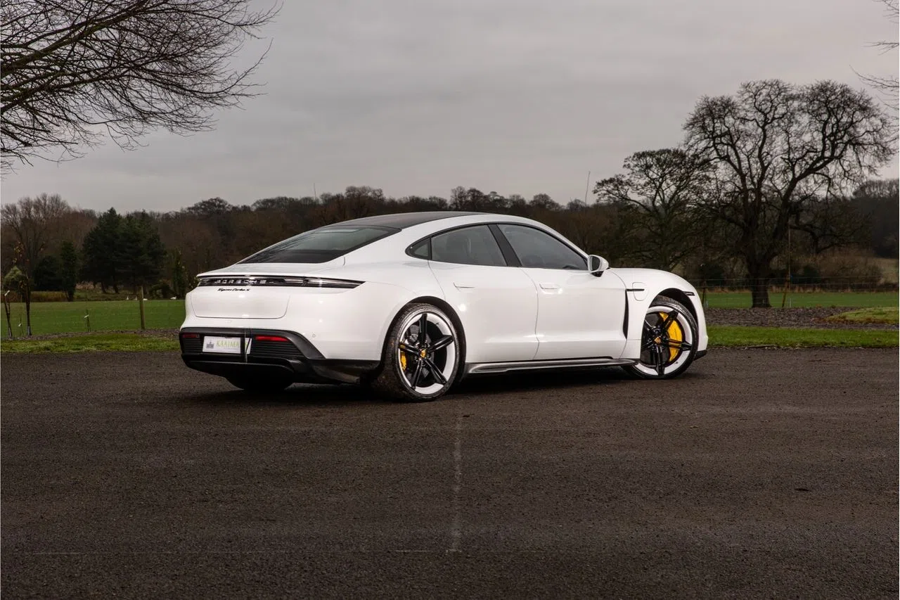 2021 Porsche Taycan Turbo S for sale, exterior, White