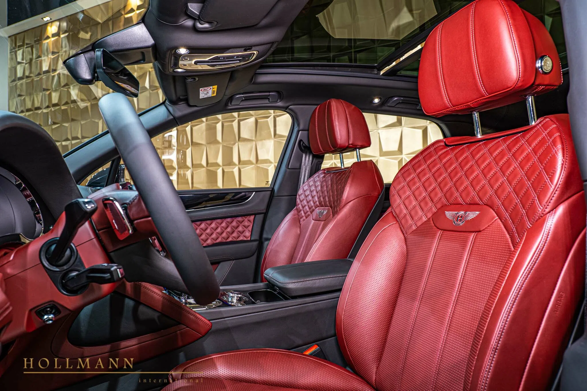 2021 Bentley Bentayga V8 First Edition interior, seats, Cricket Ball + Beluga
