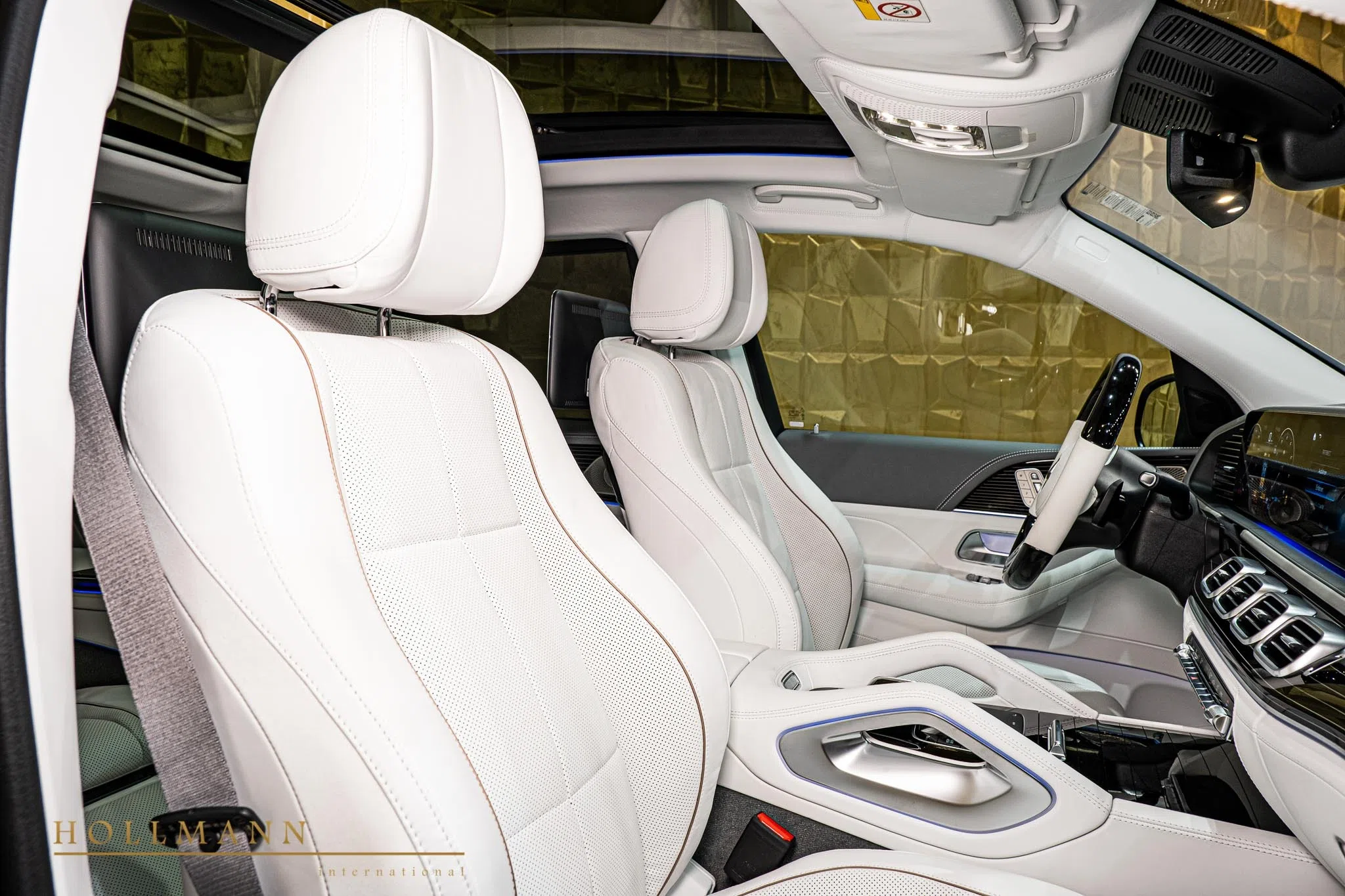 2022 Mercedes-Maybach GLS600 interior, seats, Leather White